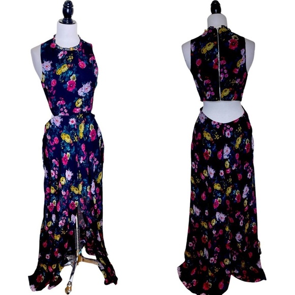 Ali & Jay Got Wings Floral Chiffon Multi Garden Floral Dress M - Picture 2 of 12